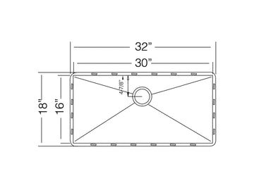 32 inch Flush Mount Large Single Bowl Stainless Steel Sink - Bologna TZ Z762 - Sink Depot